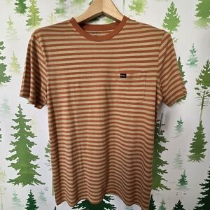 RVCA Rush And Tan Striped Tee